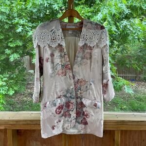 Scott McClintock Women's Vintage 1980's Floral Blazer Size 10